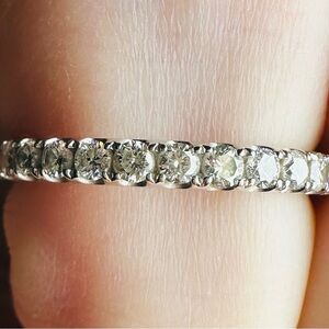 LEO legacy Diamond Wedding Band, 1/2 CT, 14K White Gold